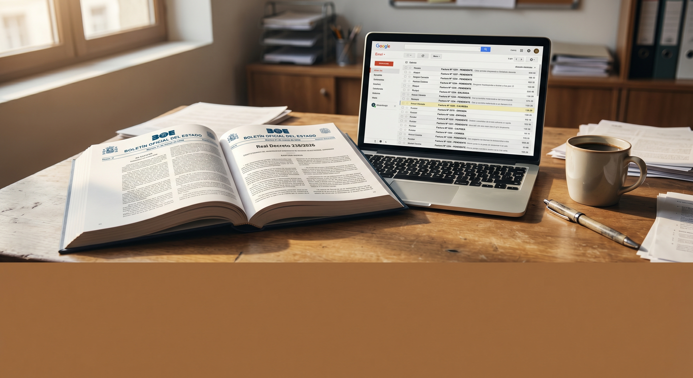 Factura electrónica obligatoria 2026: el RD 238/2026